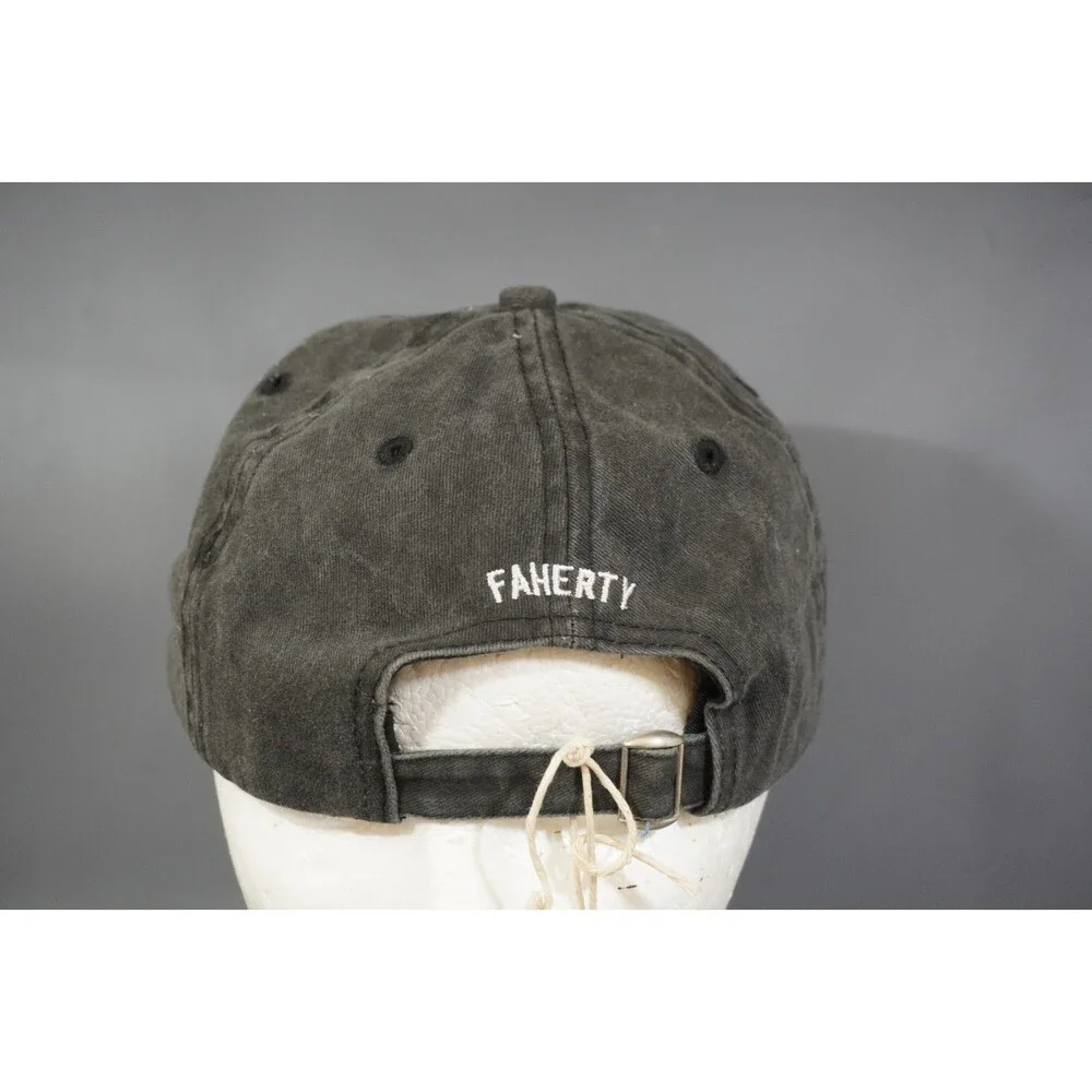 FAHERTY Men’s Cotton Twill Baseball Hat Graphite Gray Adjustable Strap NWT New